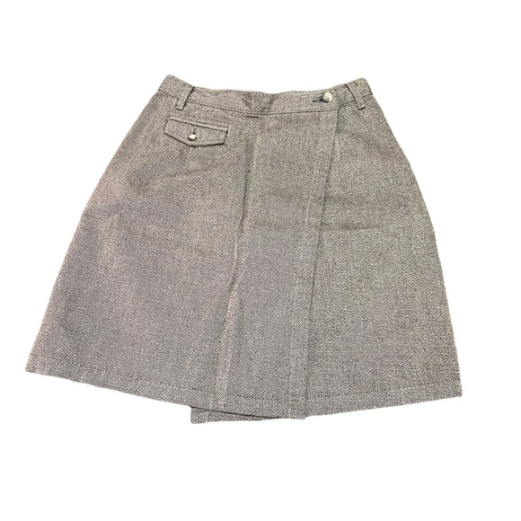 AT DENIM 100% COTTON WRAP AROUND MIDI SKIRT TAN SIZE 2 - Picture 8 of 8